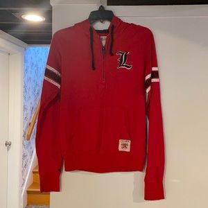 UofL 3/4 zip pullover sweatshirt